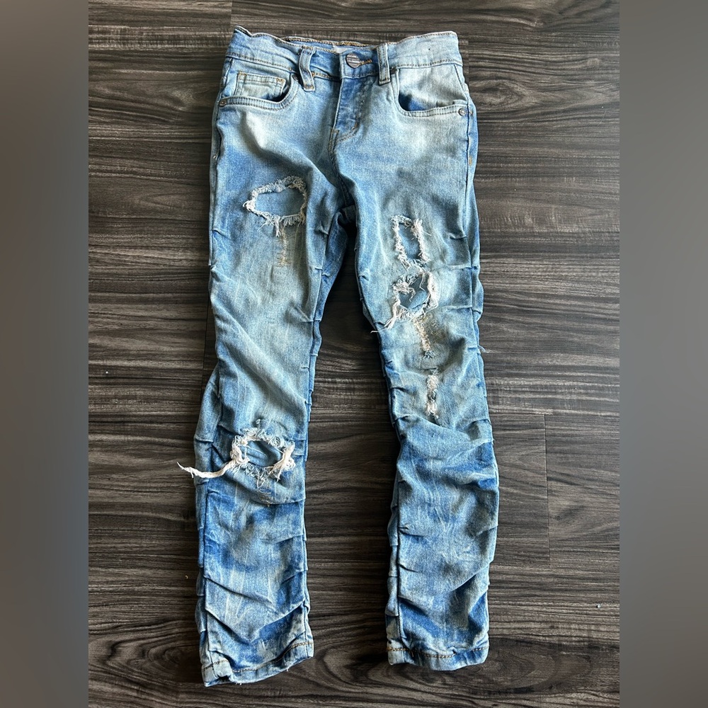 Kids FWRD DENIM & CO. Sliced & Diced Denim Jeans Sz6